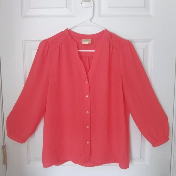 Anthropologie Vanessa Virginia boho blouse sz 4 - Picture 3 of 6